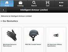 Tablet Screenshot of body-armour-protection.co.uk